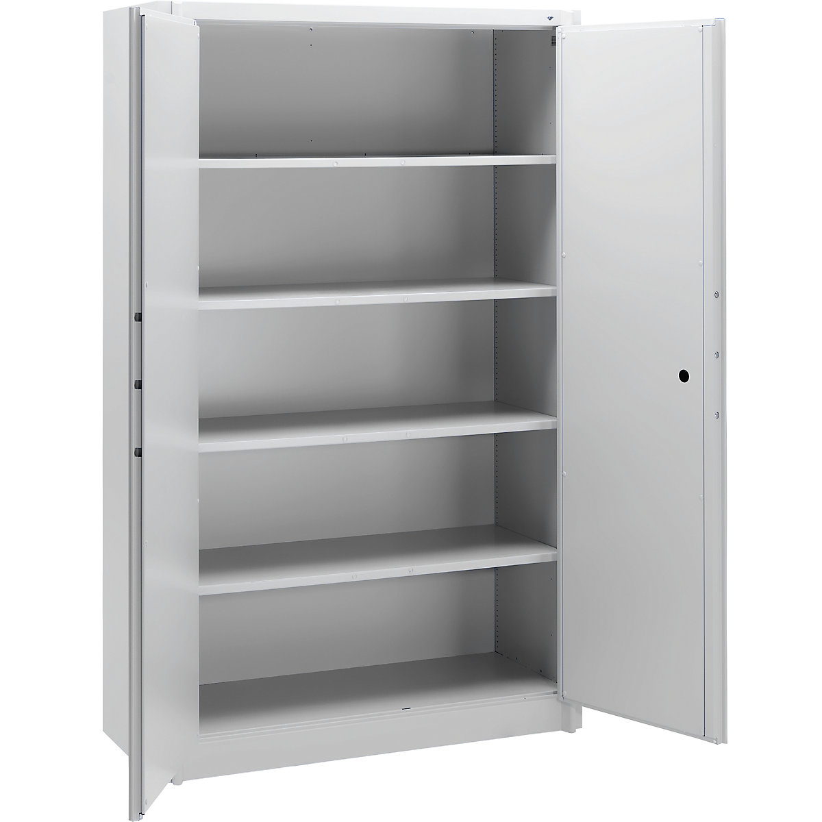 Steel cupboard, fireproof – C+P, DIN 4102 compliant, HxWxD 1950 x 1200 x 500 mm, light grey-6