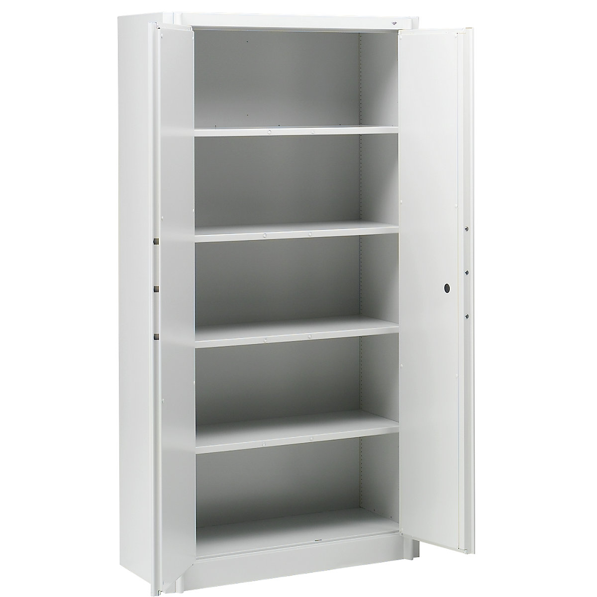 Steel cupboard, fireproof – C+P, DIN 4102 compliant, HxWxD 1950 x 930 x 500 mm, light grey-8