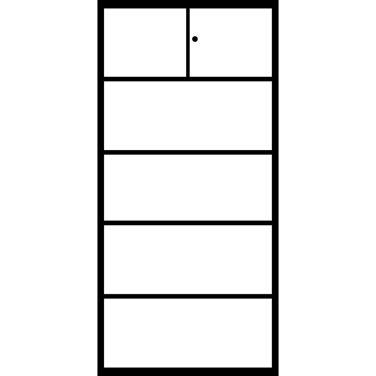 Steel cupboard, fireproof – C+P (Product illustration 35)-34