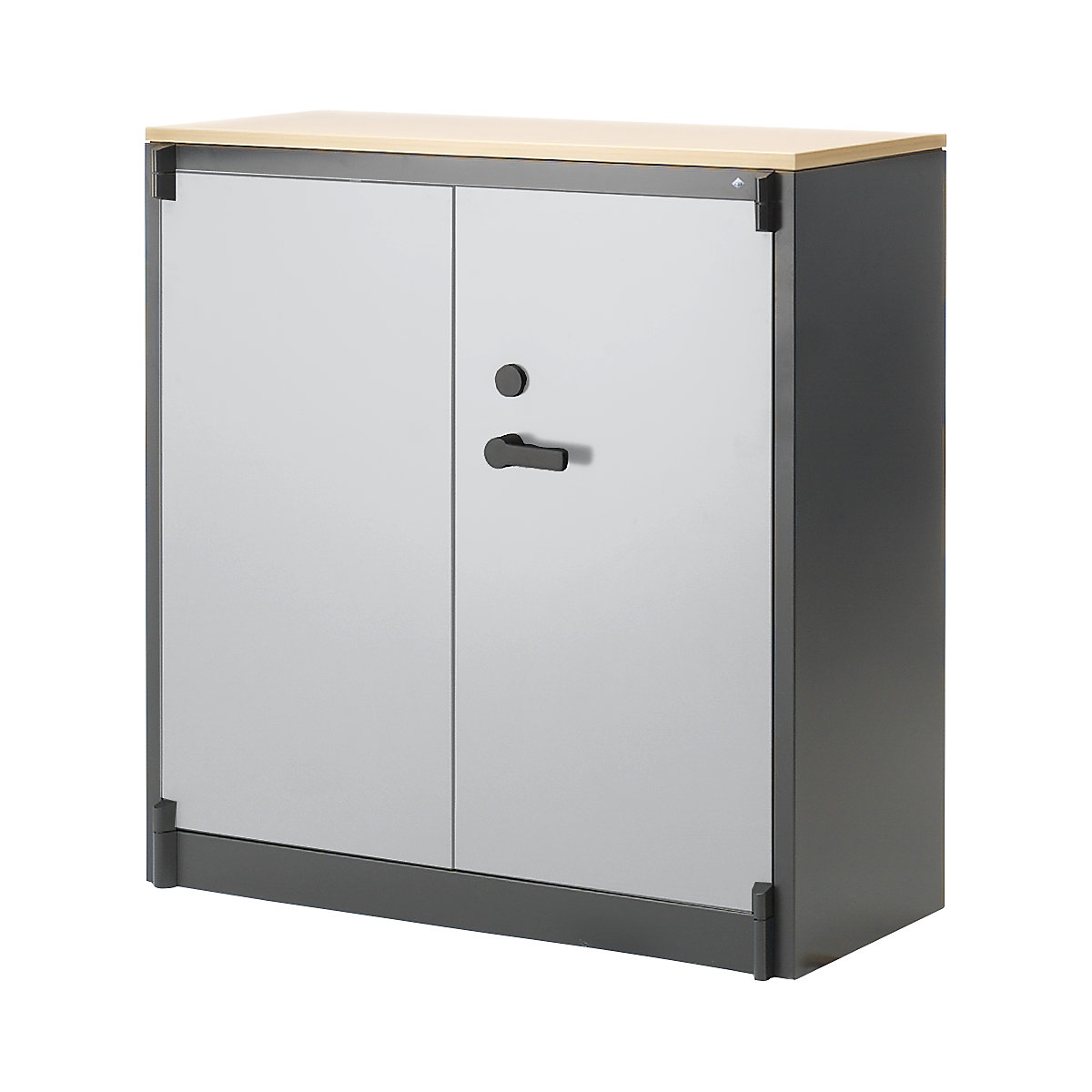 Steel cupboard, fireproof – C+P, DIN 4102 compliant, HxWxD 1226 x 1200 x 500 mm, black grey/light grey-15