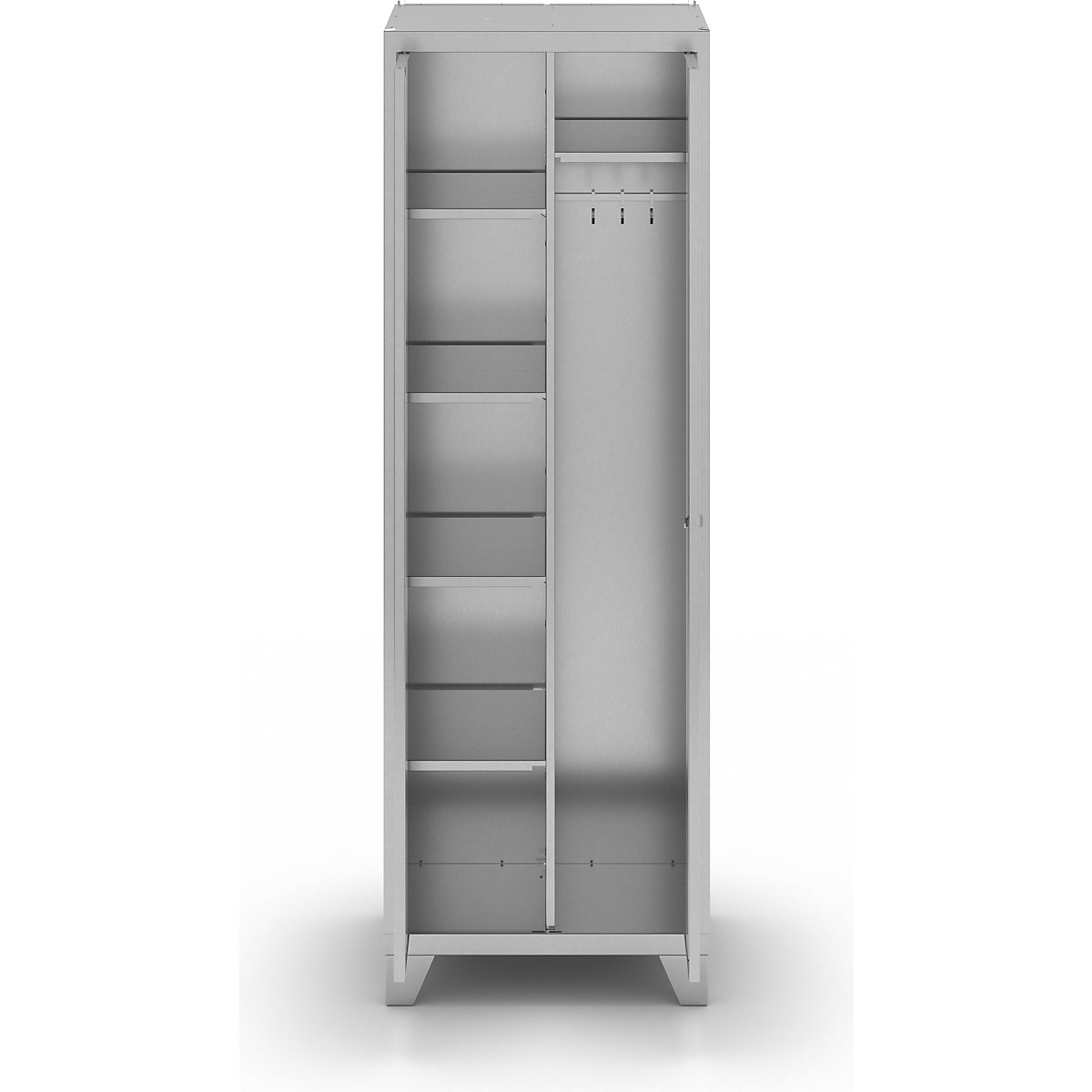 Stainless steel cabinet with stud feet (Product illustration 3)-2