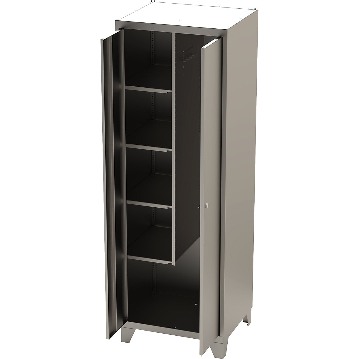 Stainless steel cabinet with stud feet (Product illustration 2)