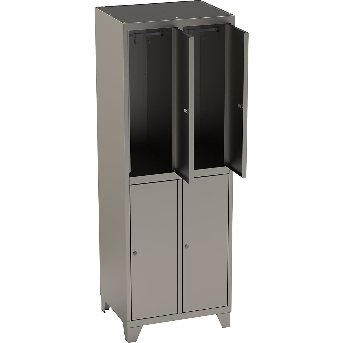 Stainless steel cupboard with stud feet (Product illustration 2)