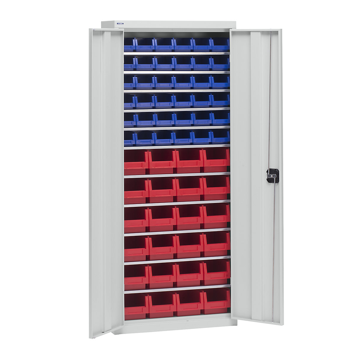 Storage cupboard with storage boxes – eurokraft pro