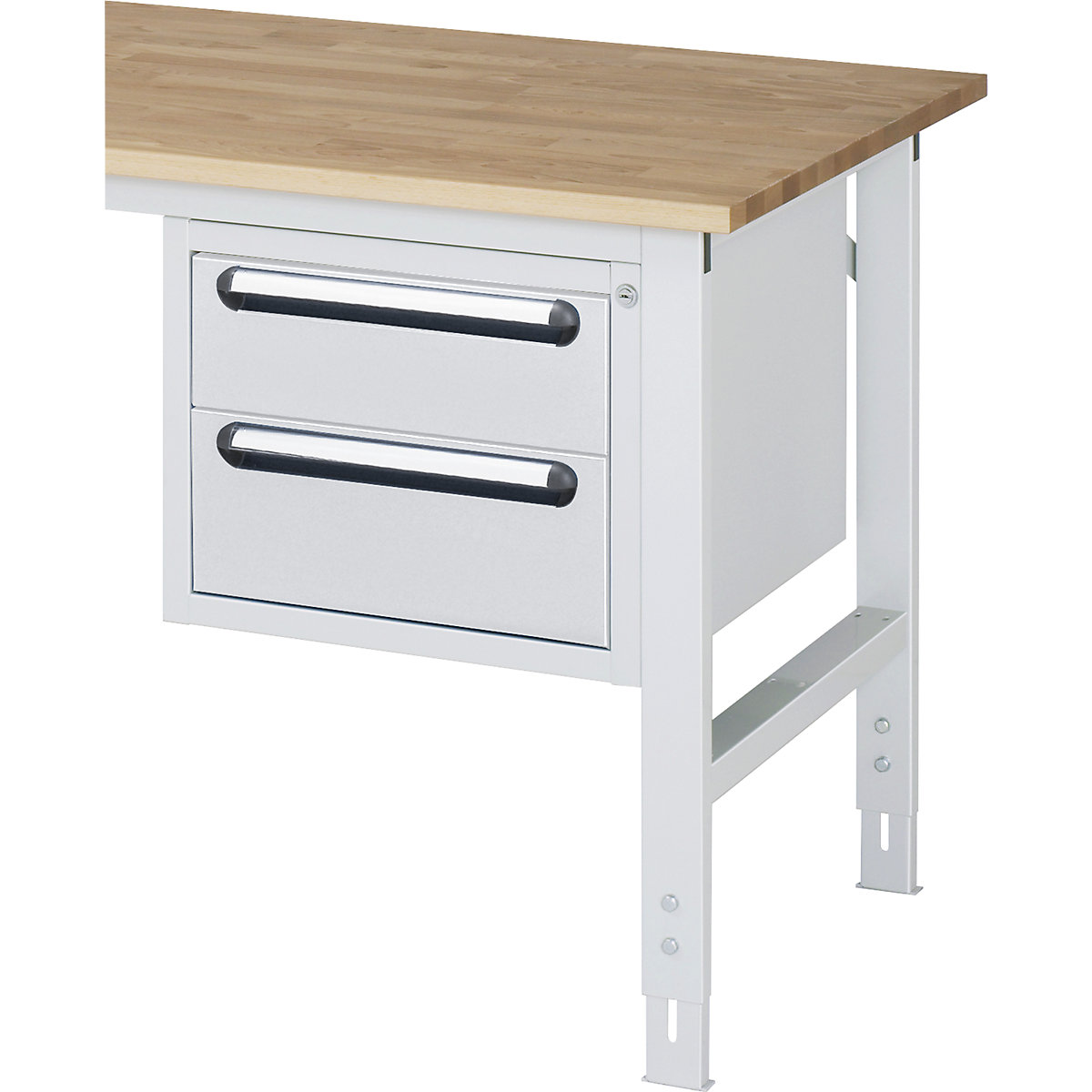 Add-on drawer unit – RAU, height 395 mm, 2 drawers, light grey-2