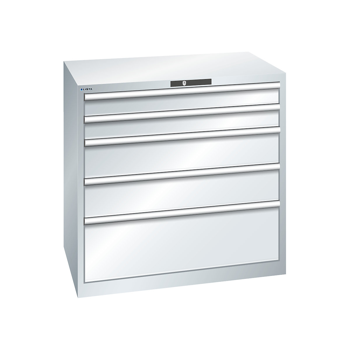 Drawer cupboard, 5 drawers – LISTA (Product illustration 5)-4