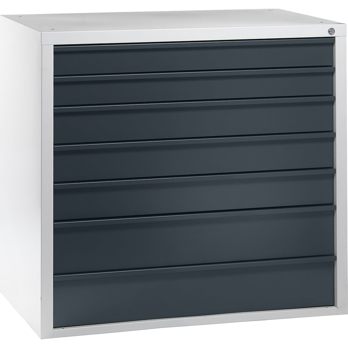 Drawer cupboard, 7 drawers, width 1050 mm, anthracite front-2