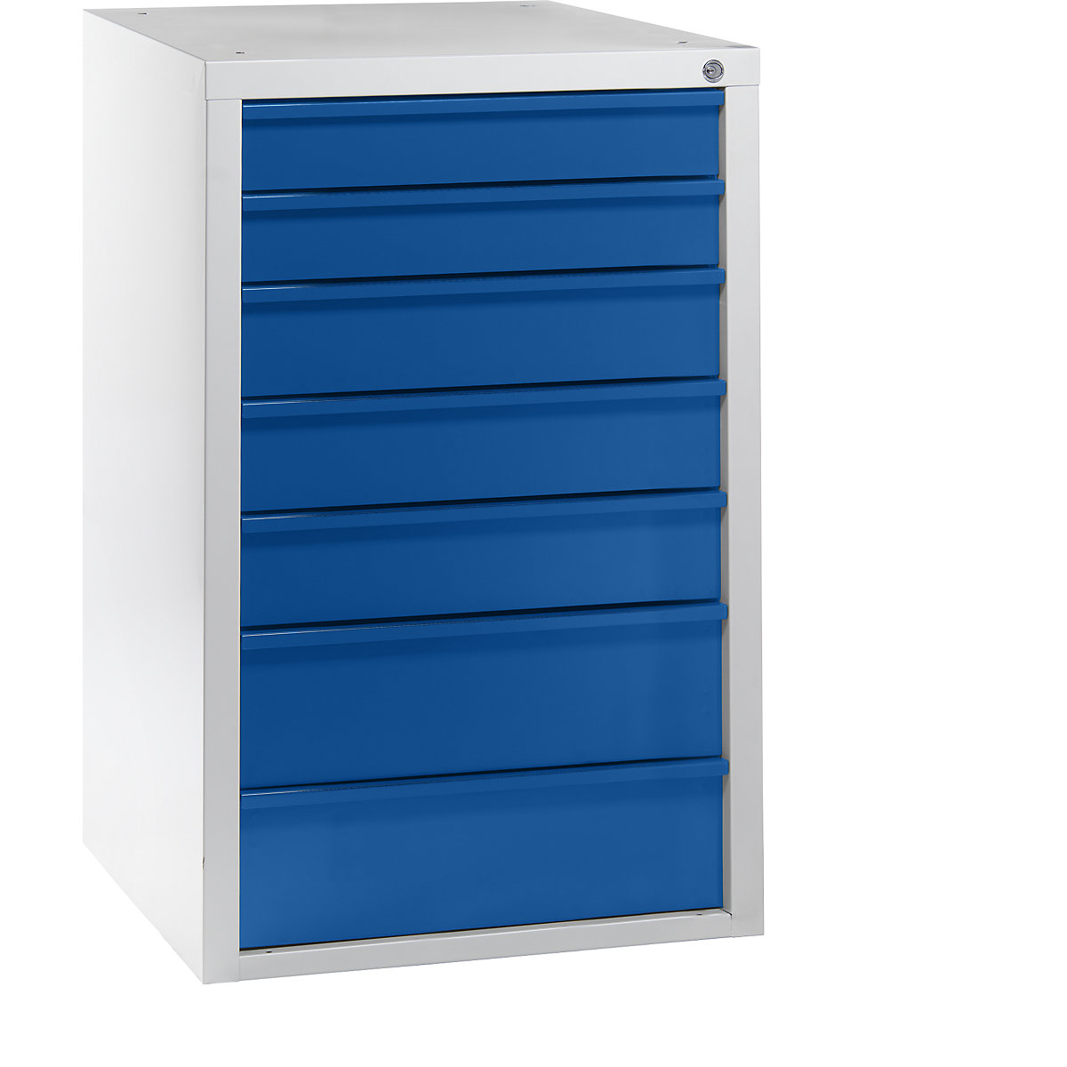 Drawer cupboard, 7 drawers, width 650 mm, blue front-5