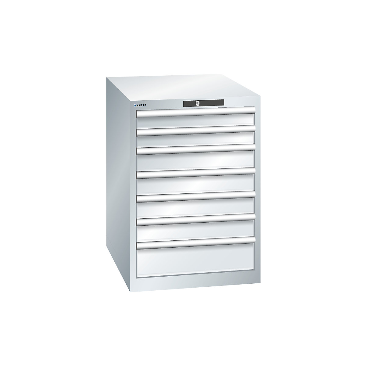 Drawer cupboard, sheet steel – LISTA (Product illustration 27)-26