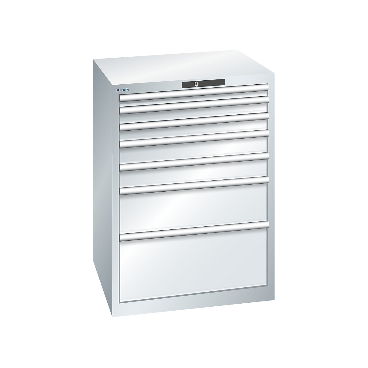 Drawer cupboard, sheet steel – LISTA (Product illustration 26)-25