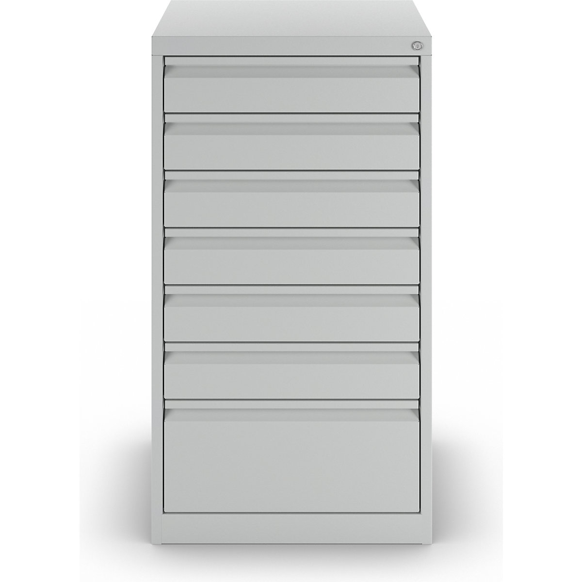 Drawer cupboard, steel – eurokraft basic (Product illustration 3)-2