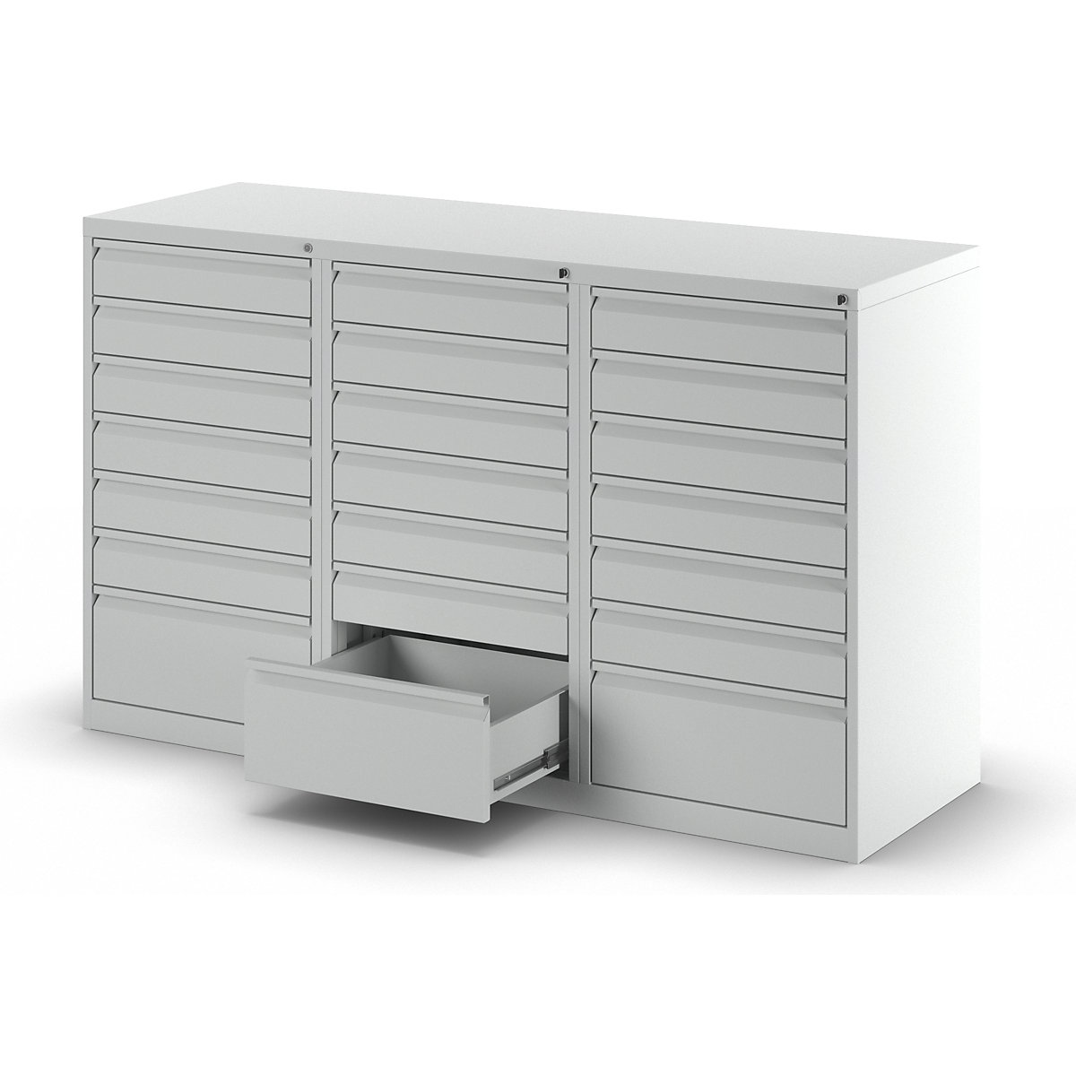 Drawer cupboard, steel – eurokraft basic (Product illustration 8)-7