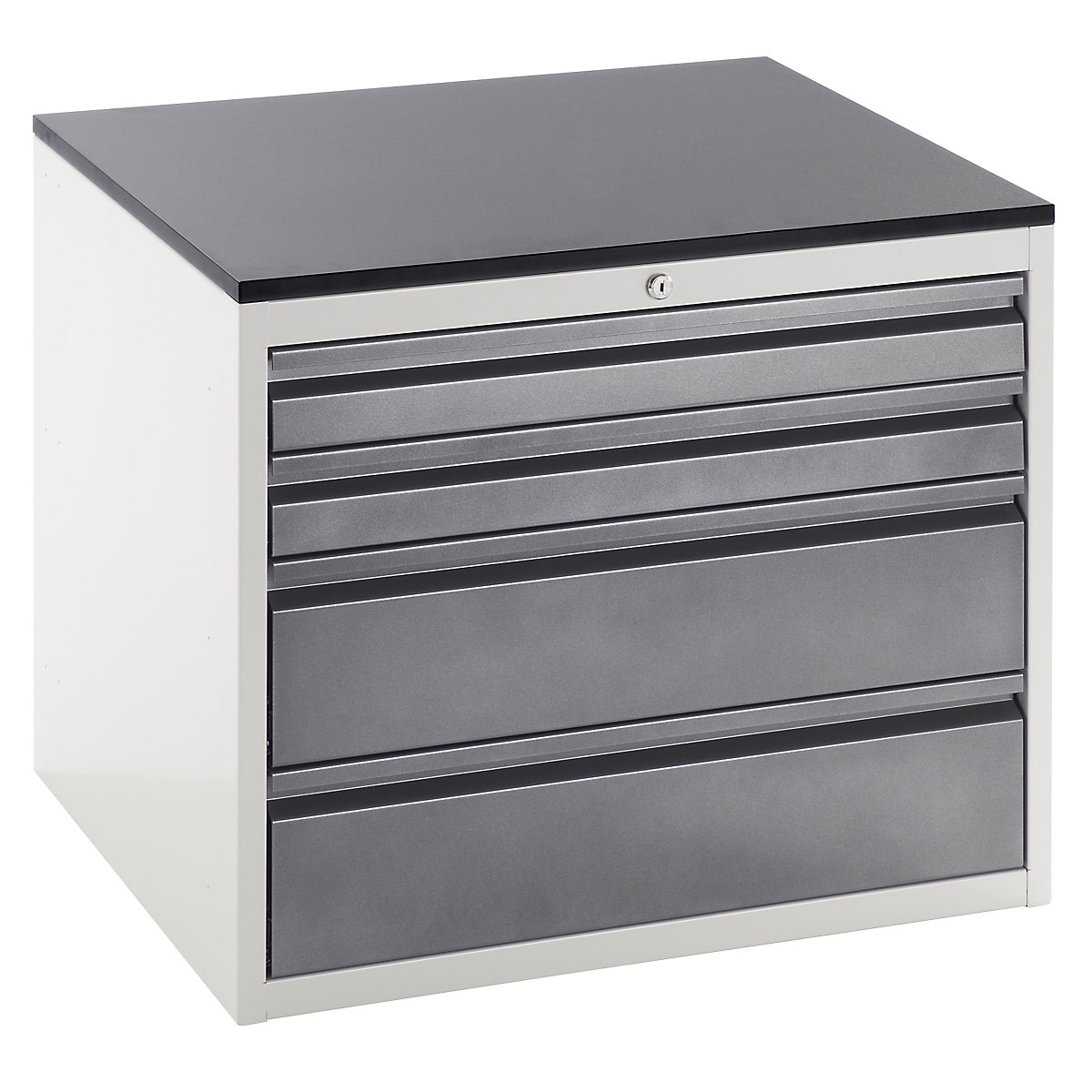 Drawer cupboard with telescopic guides – RAU