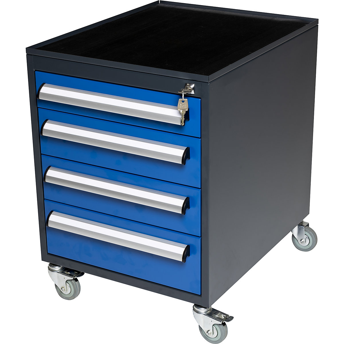 Mobile drawer unit – eurokraft basic, for WT worktable system, 4 drawers (90/120/120/150 mm)-2