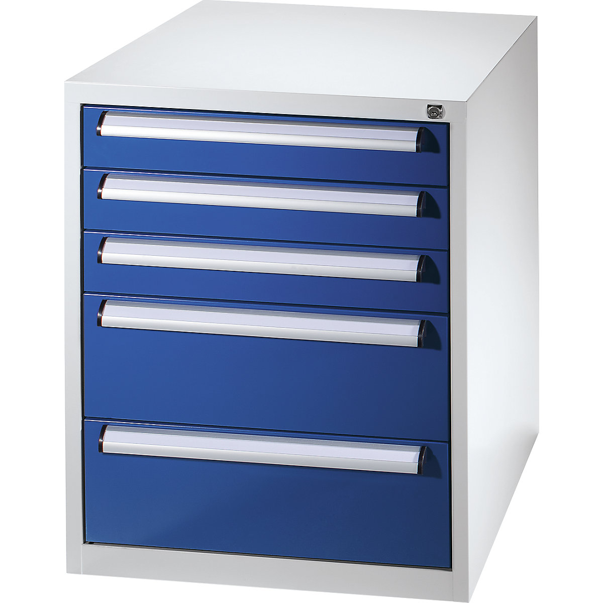 Tool cupboard – eurokraft basic, width 900 mm, height 800 mm, drawers: 3 x 100, 2 x 200 mm-4