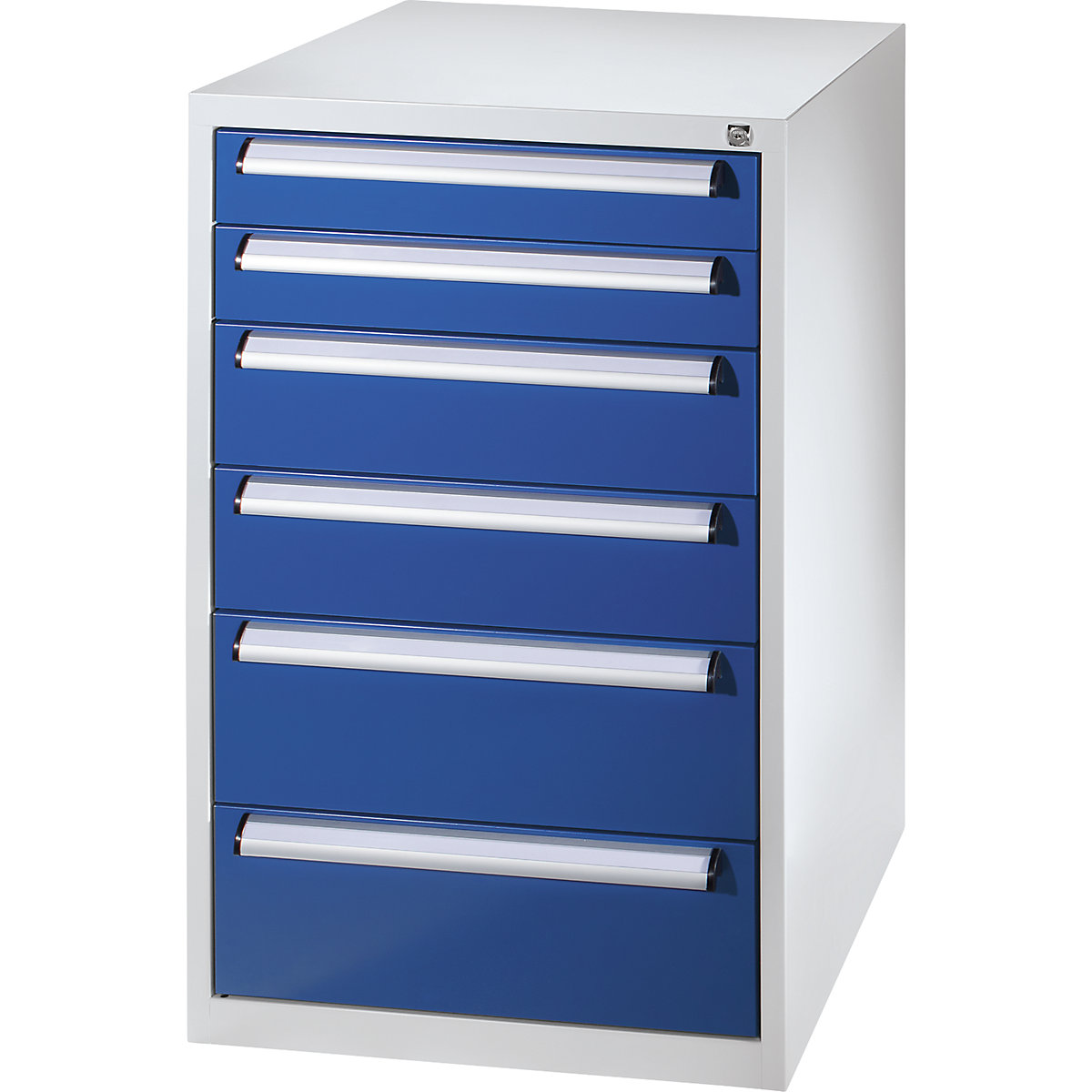 Tool cupboard – eurokraft basic, width 600 mm, height 1000 mm, drawers: 2 x 100, 2 x 150, 2 x 200 mm-4