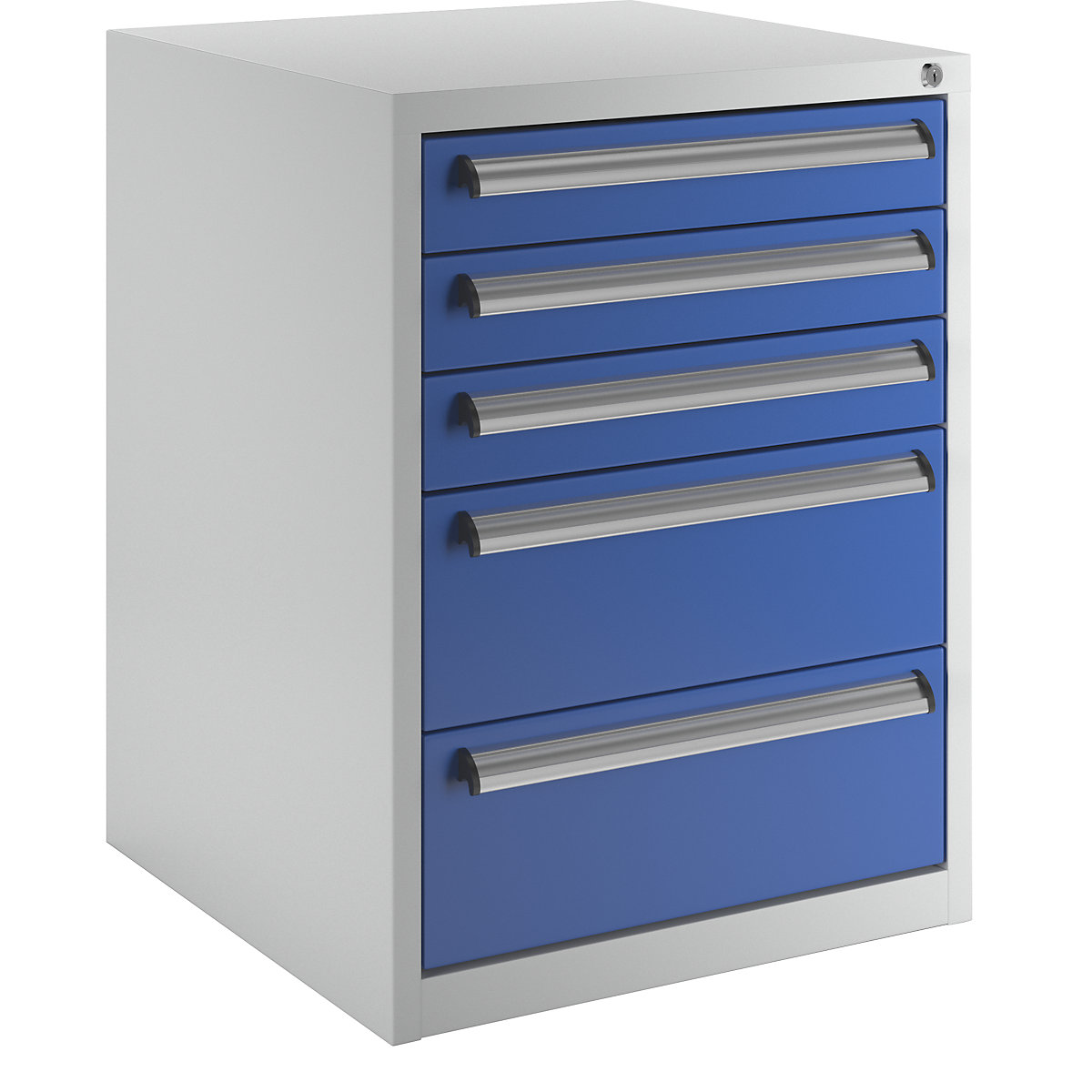 Tool cupboard – eurokraft basic, width 600 mm, height 800 mm, drawers: 3 x 100, 2 x 200 mm-12