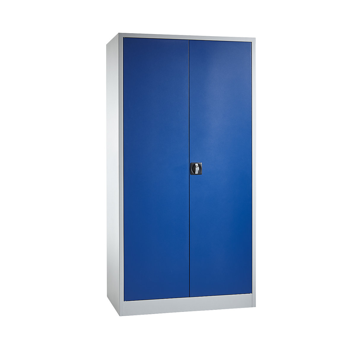 Vertical pull-out cupboard – eurokraft pro, without partition, 4 drawers, light grey / gentian blue-13