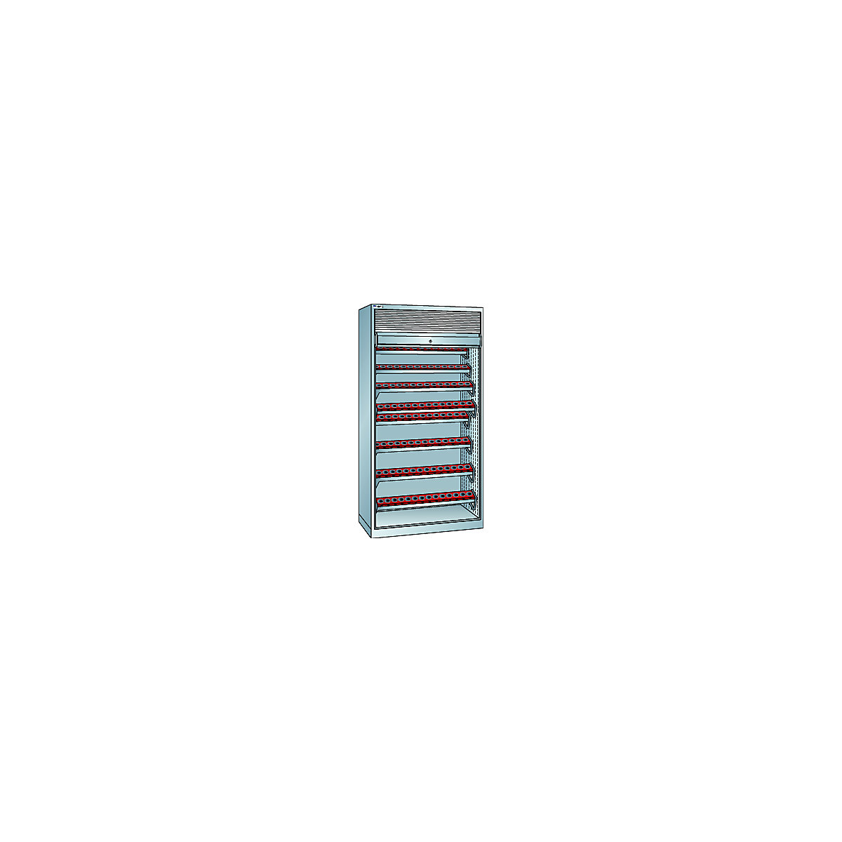 CNC cupboard with roller shutter – LISTA
