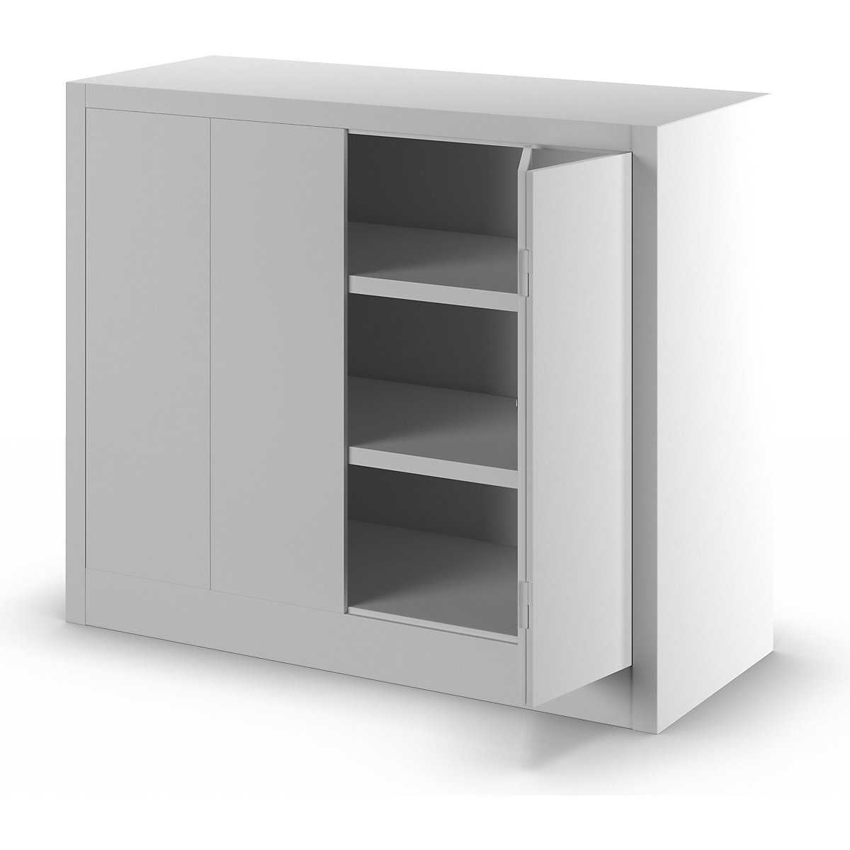 Cupboard with folding doors, height 1000 mm – Pavoy (Product illustration 8)-7