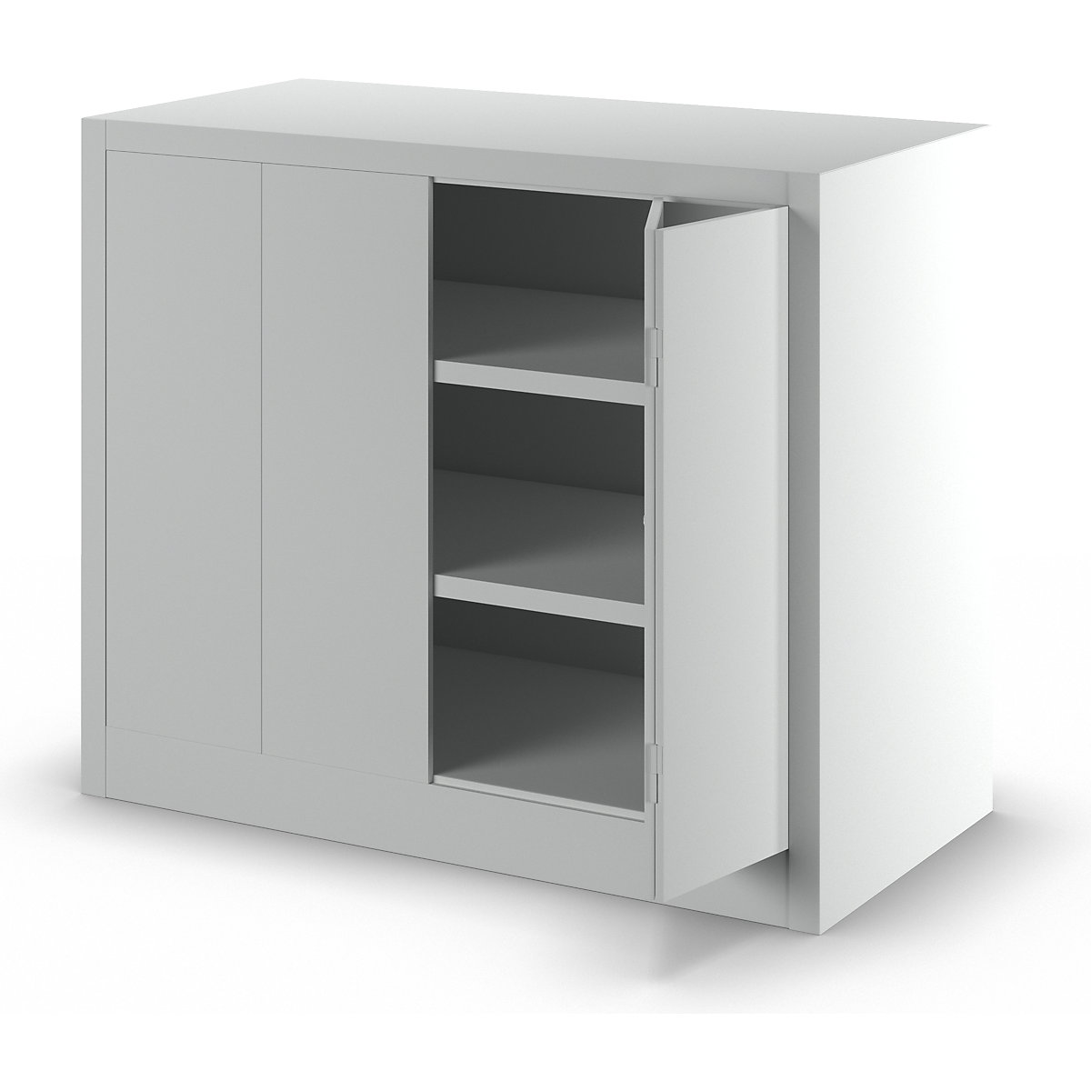 Cupboard with folding doors, height 1000 mm – Pavoy (Product illustration 14)-13