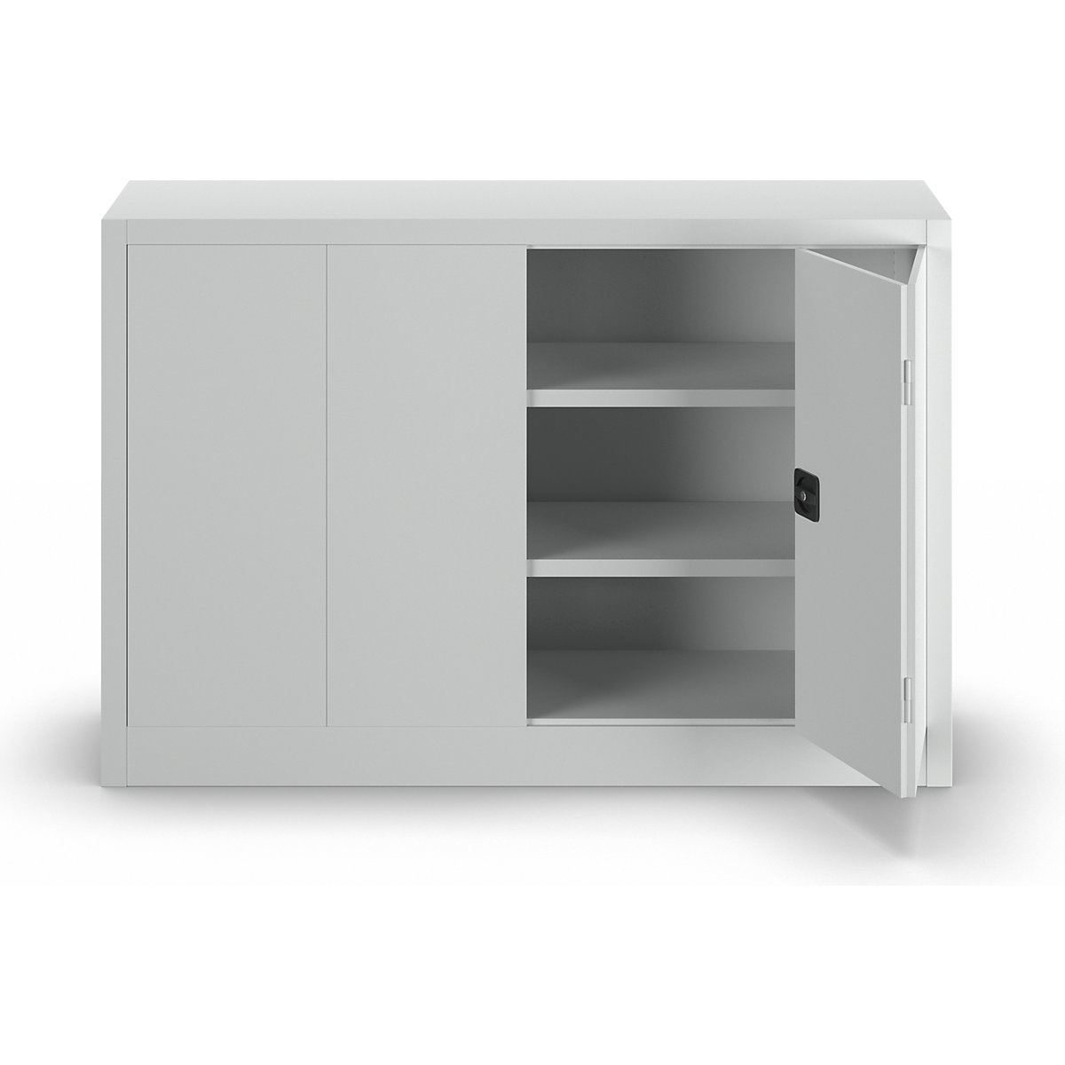 Cupboard with folding doors, height 1000 mm – Pavoy (Product illustration 4)-3