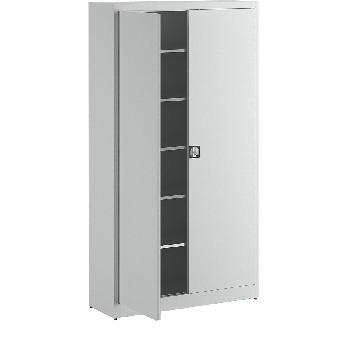Extra high universal cupboard – mauser, HxWxD 2200 x 1200 x 420 mm, light grey-2