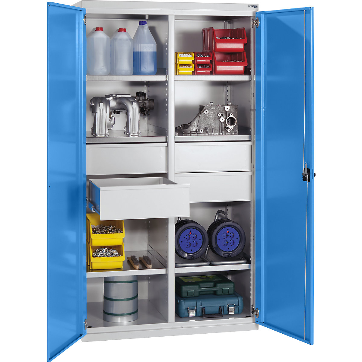 Heavy duty cupboard made of steel – eurokraft pro (Product illustration 21)-20