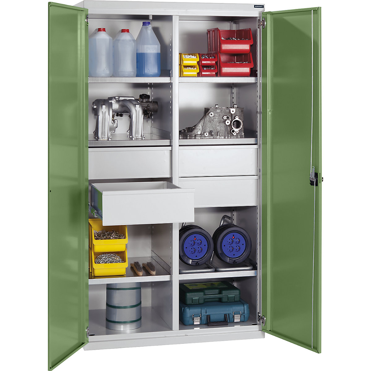 Heavy duty cupboard made of steel – eurokraft pro (Product illustration 22)-21