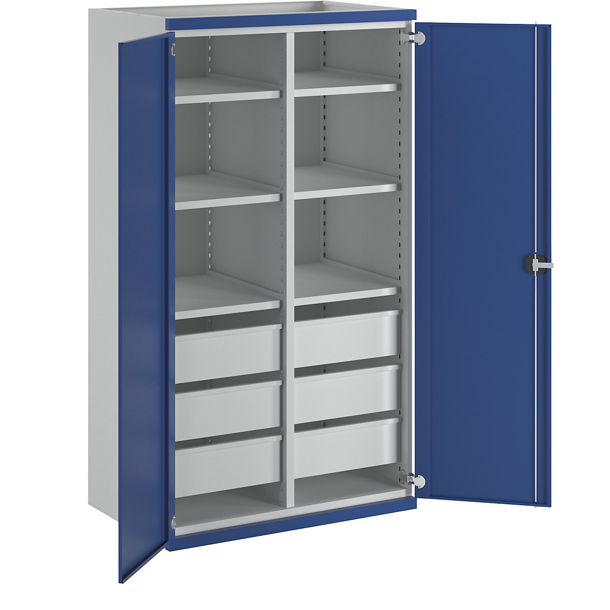 Heavy duty cupboard with centre partition - ANKE