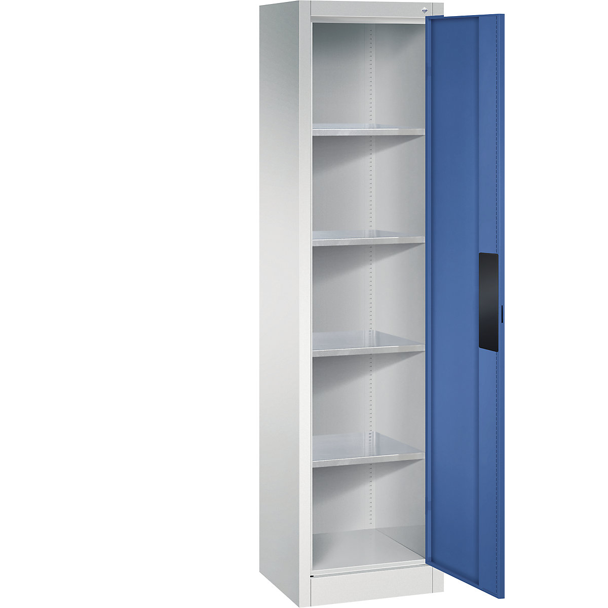 Heavy duty workshop cupboard – C+P, width 502 mm, depth 400 mm, gentian blue door-7
