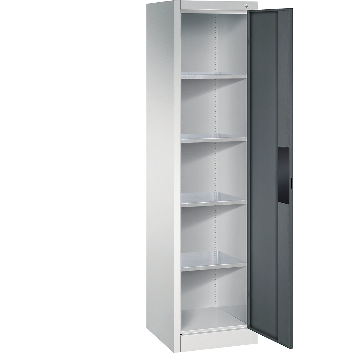 Heavy duty workshop cupboard – C+P, width 502 mm, depth 500 mm, charcoal door-4