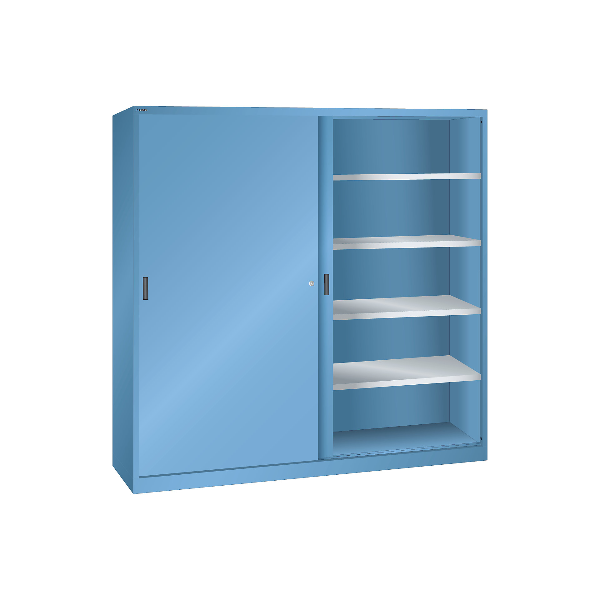 LISTA Sliding door cupboard HxW 1950 x 2000 mm, partition kaiserkraft