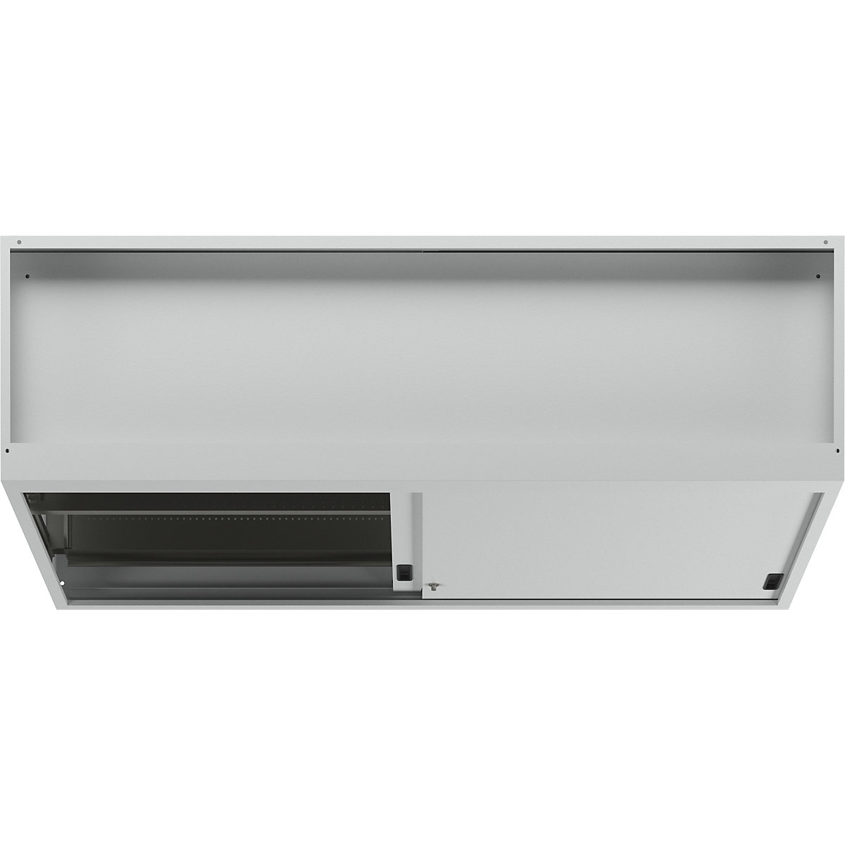 Sliding door cupboard with solid panel doors – LISTA (Product illustration 13)-12