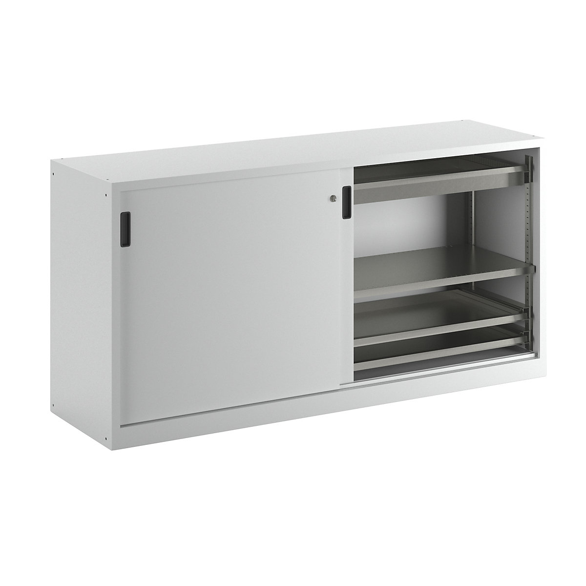 Sliding door cupboard with solid panel doors – LISTA