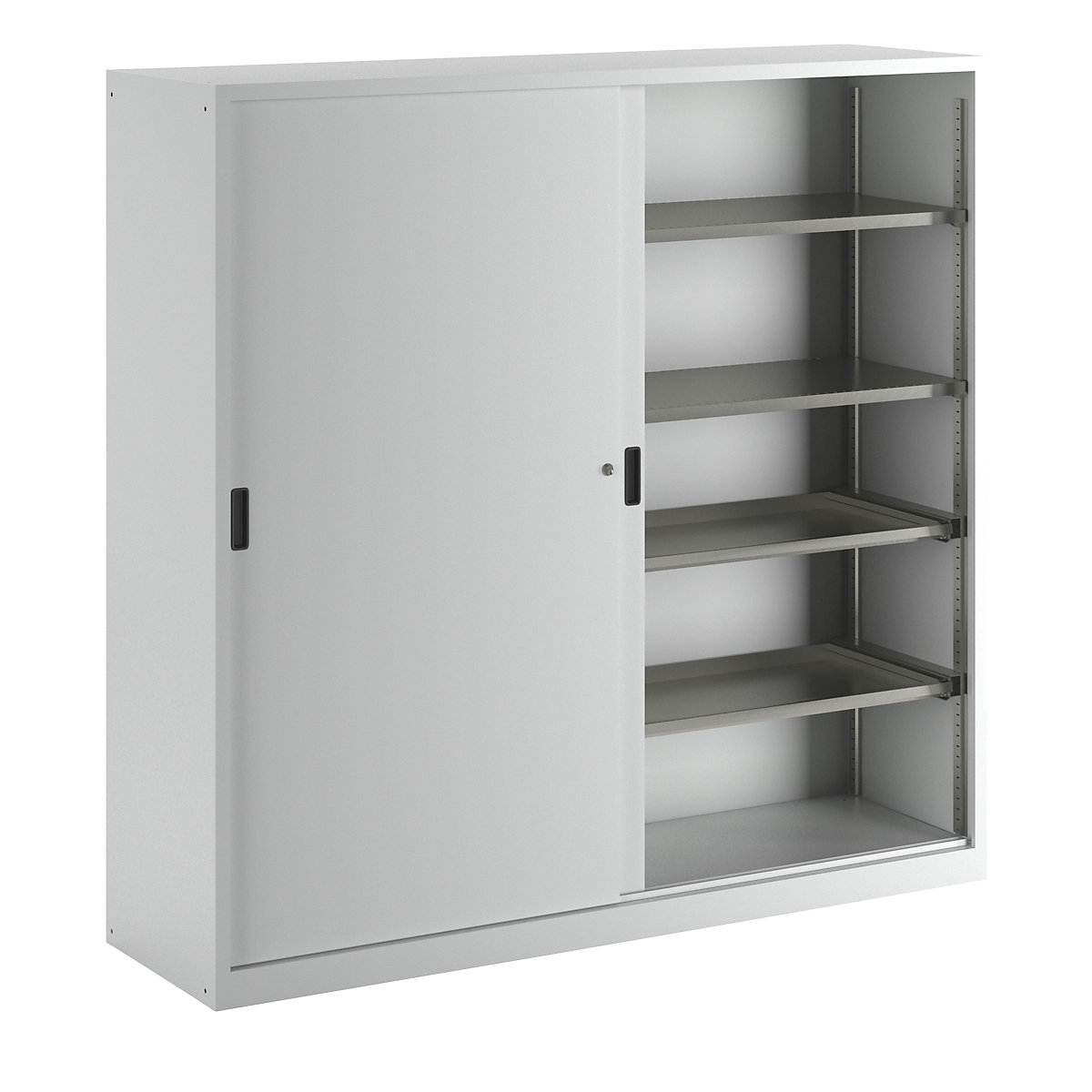 Sliding door cupboard with solid panel doors – LISTA