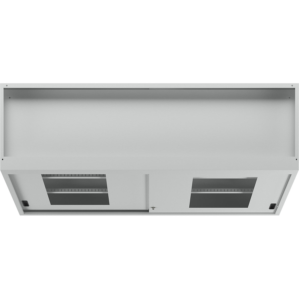 Sliding door cupboard with vision panel doors – LISTA (Product illustration 6)-5