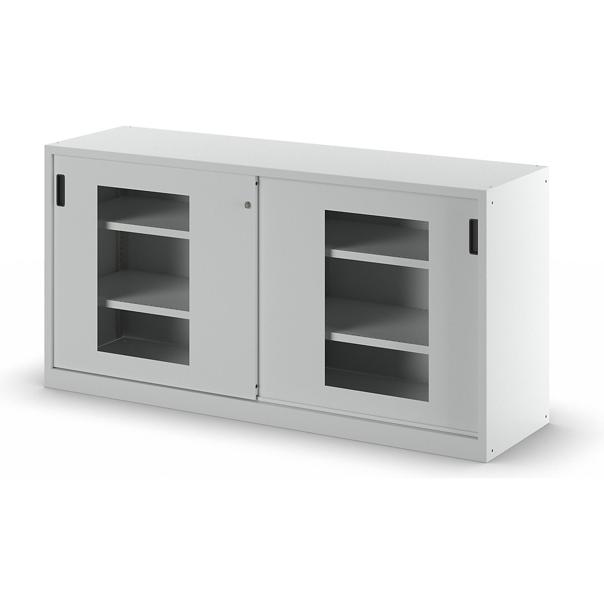 Sliding door cupboard with vision panel doors – LISTA (Product illustration 8)-7