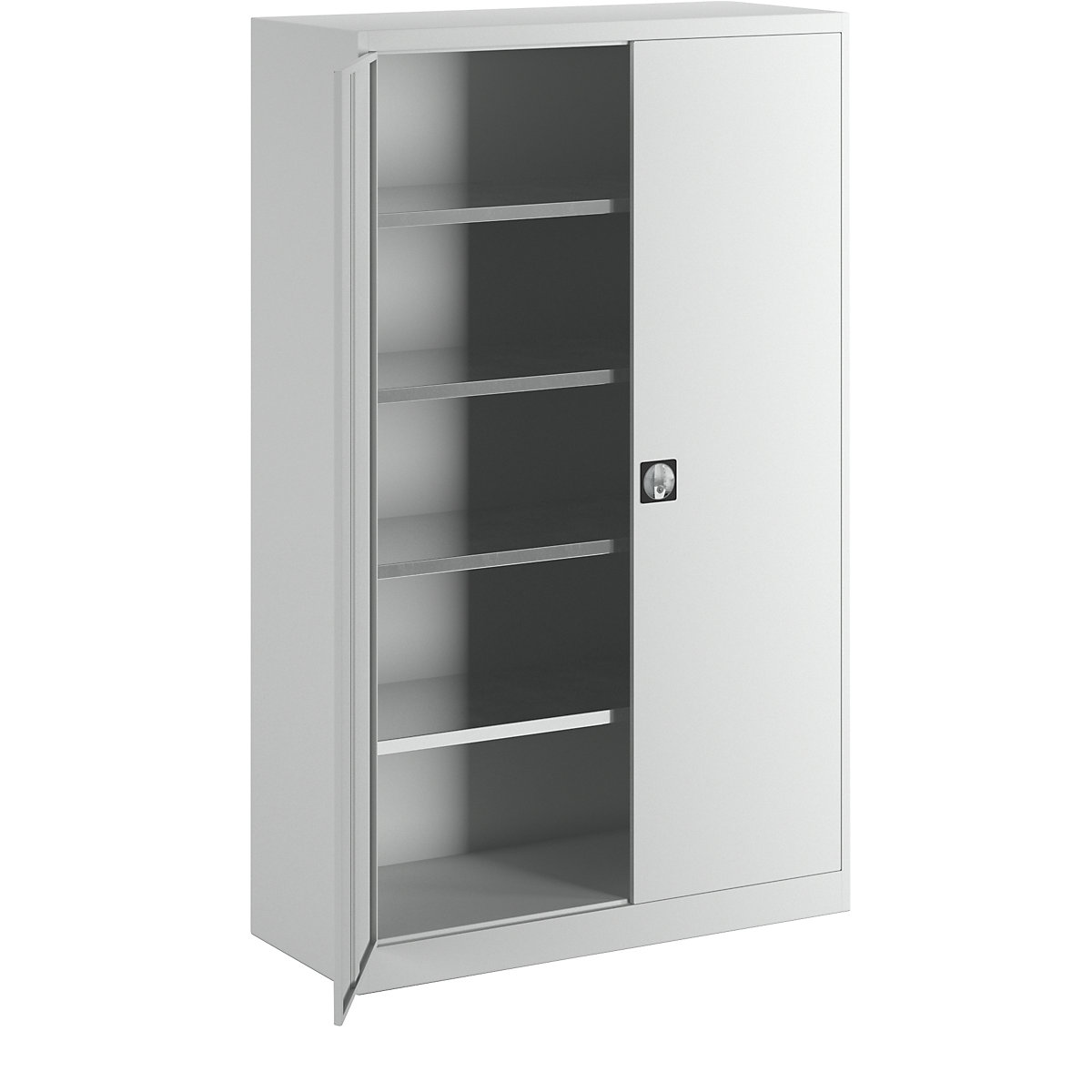 Storage cupboard – mauser, HxWxD 1950 x 1200 x 500 mm, light grey-7