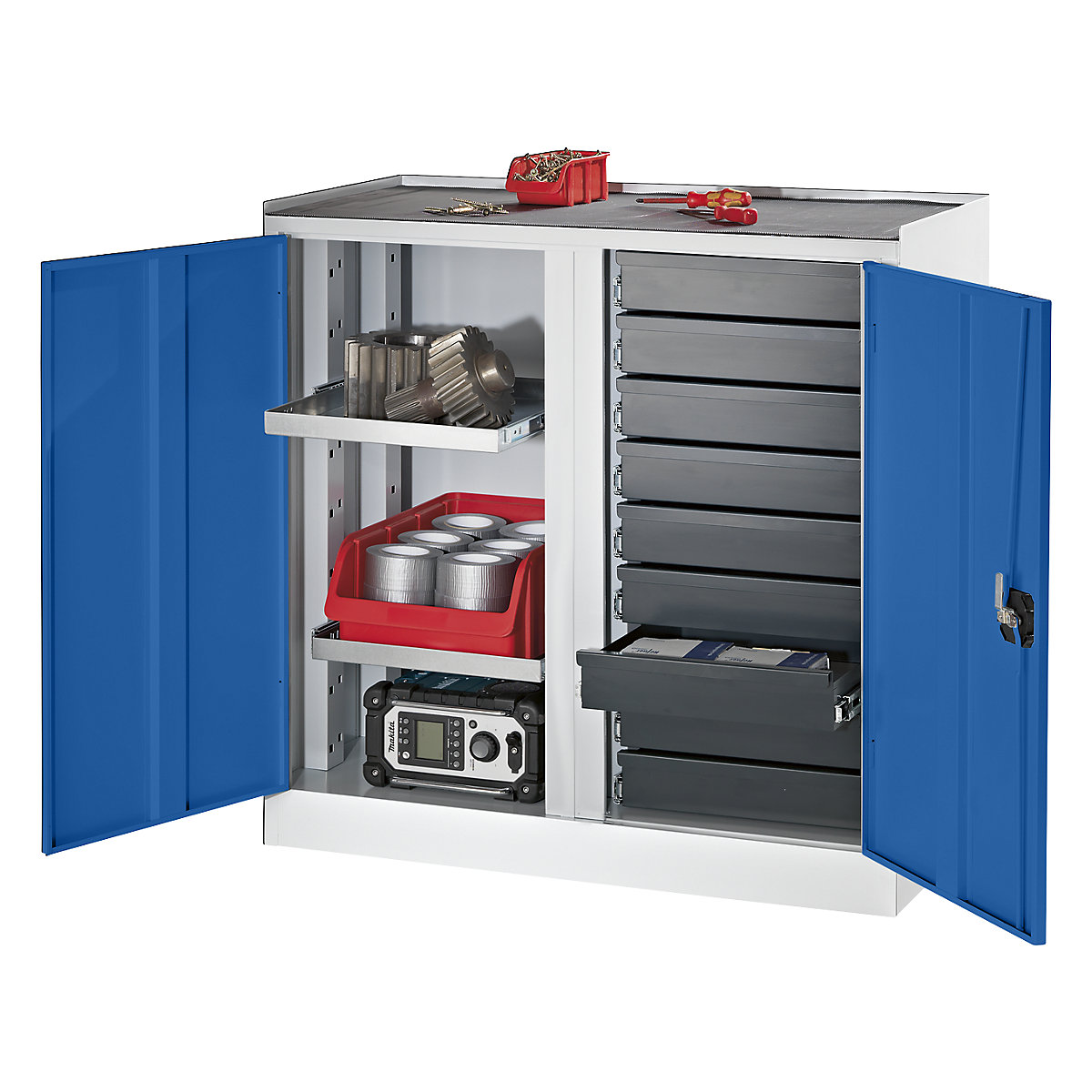Tool and side cupboard – eurokraft pro