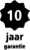 Met 10 jaar garantie