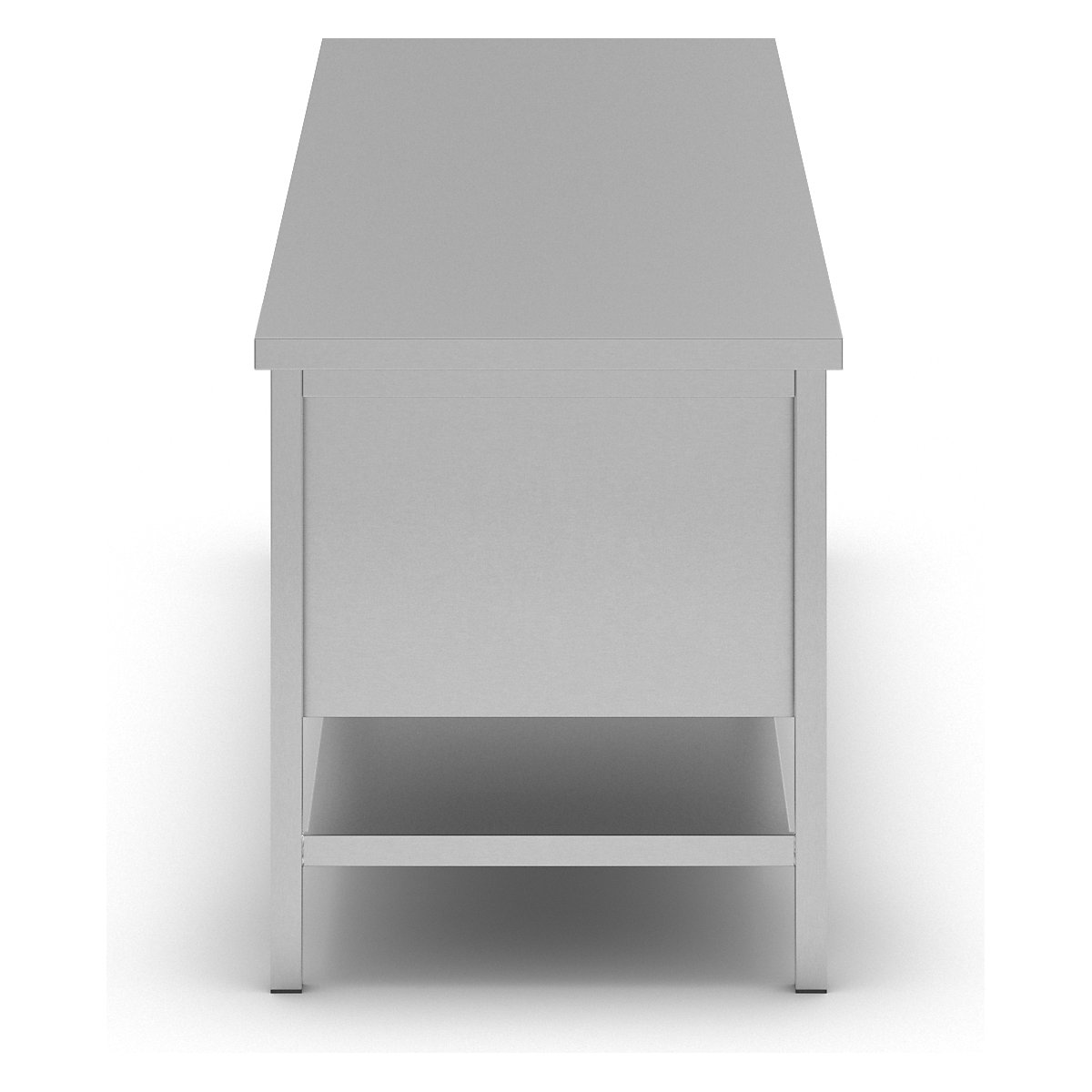 Stół roboczy ze stali szlachetnej – eurokraft basic (Zdjęcie produktu 4)-3