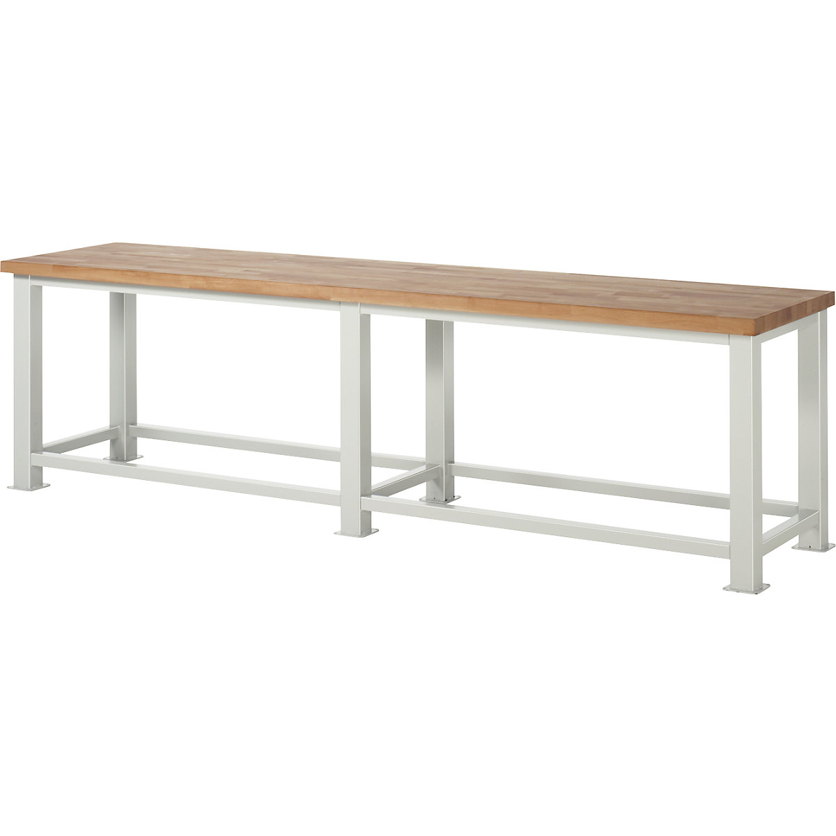 Stół warsztatowy do dużych obciążeń – RAU, grubość blatu: 50 mm, szer. x głęb. 3000 x 700 mm-3