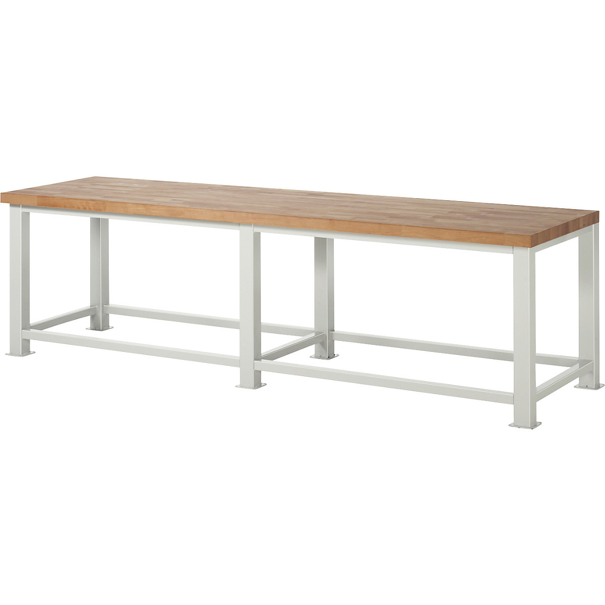 Stół warsztatowy do dużych obciążeń – RAU, grubość blatu: 50 mm, szer. x głęb. 3000 x 900 mm-6