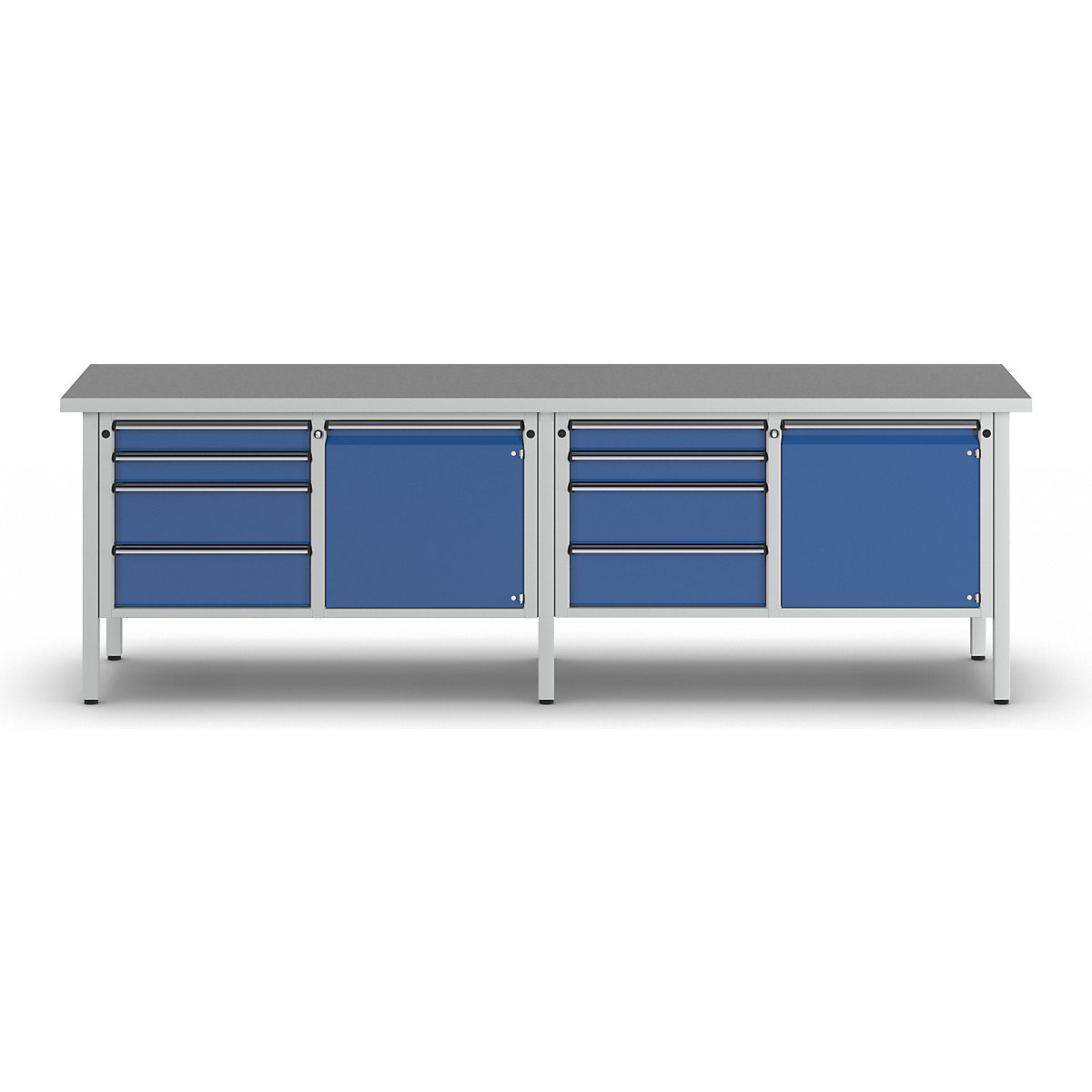 Stół warsztatowy, szerokość 2800 mm, konstrukcja ramowa – ANKE (Zdjęcie produktu 8)-7