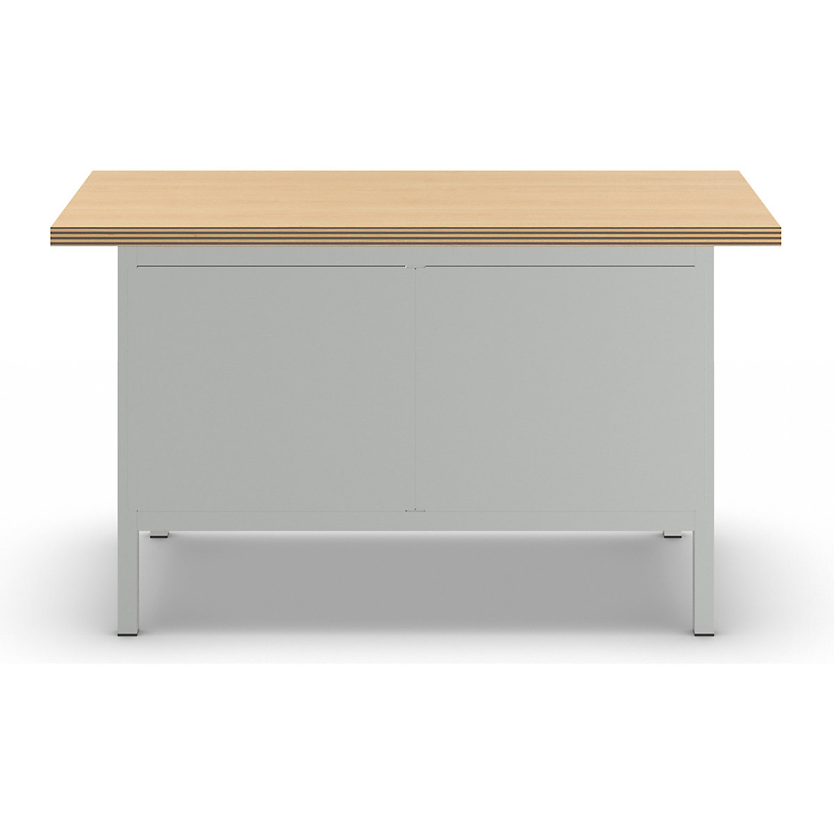 Stół warsztatowy z blatem z multipleksu, konstrukcja ramowa – LISTA (Zdjęcie produktu 13)-12