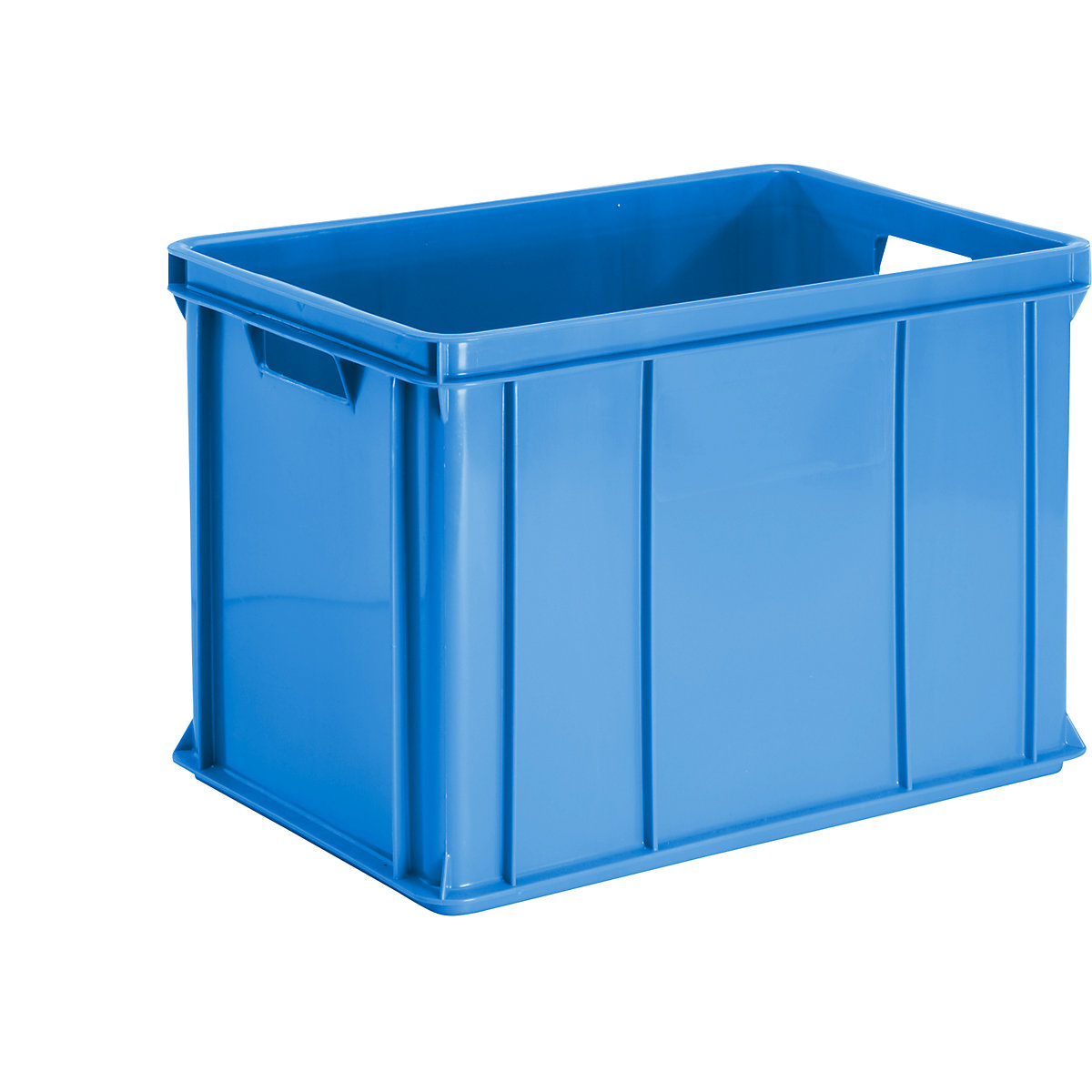 Bac de manutention gerbable, parois et fond pleins, capacité 80 l, lot de 2-1