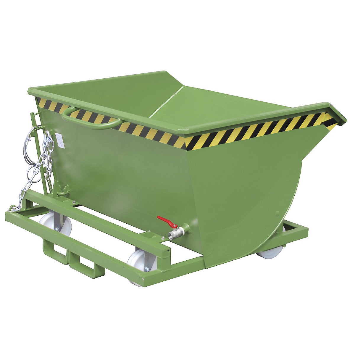 Benne basculante pour copeaux avec roues en polyamide – eurokraft pro