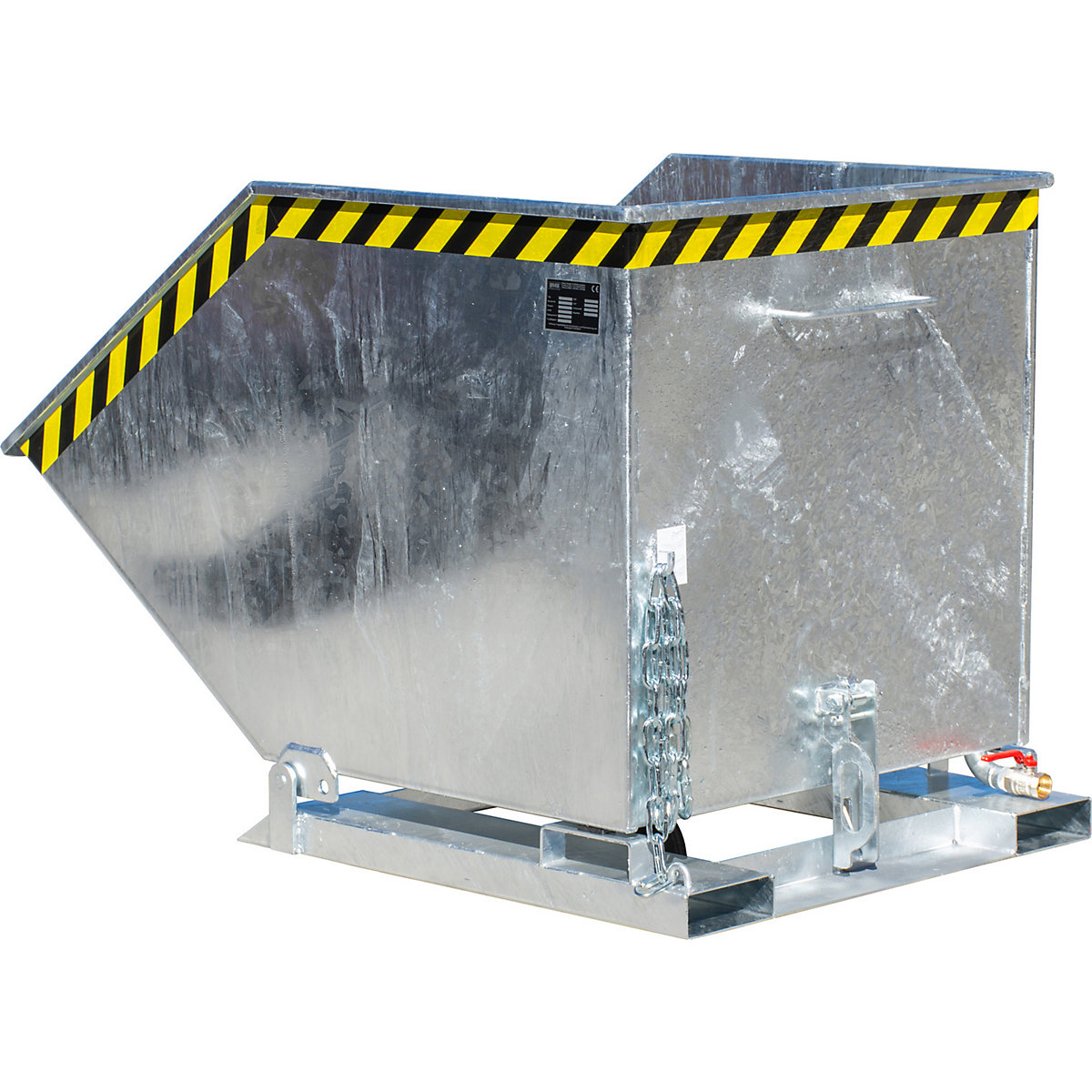 Benne basculante pour copeaux – eurokraft pro (Illustration du produit 8)-7