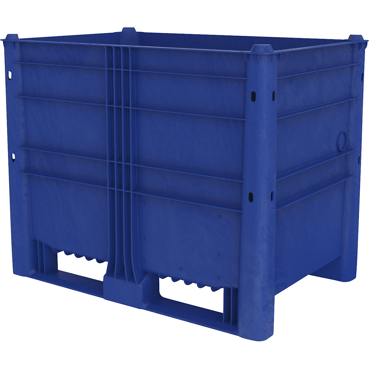 Caisse-palette En Polyéthylène 285L - Avec 4 Roulettes Pivotantes - Capacité 200 Kg - Dimensions 104x64x78 Cm - Pour Stockage Et Transport